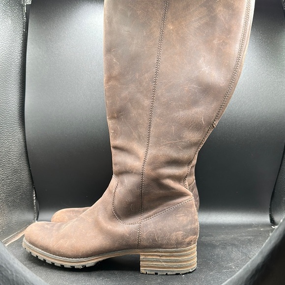brown Clark's knee high boots size 9 - Picture 3 of 8
